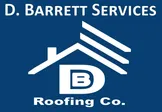 Blue and gold logo: D. Barrett Services with a house icon above the text.